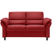 3-SITZER-SOFA in Lederlook Rot  - Rot/Schwarz, MODERN, Holz/Textil (192/90/89cm) - Livetastic