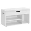 GARDEROBENBANK Vasagle  in 80/44/30 cm  - Weiß, Trend, Textil (80/44/30cm) - Boxxx