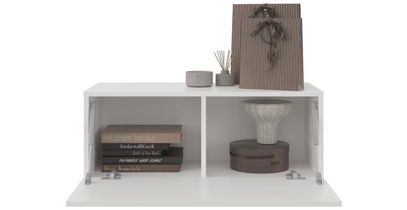 WANDKONSOLE Holzwerkstoff Weiß  - Weiß, MODERN, Holzwerkstoff (80/31,7/36,6cm) - Xora