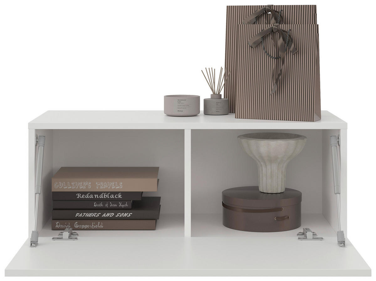 WANDKONSOLE Holzwerkstoff Weiß  - Weiß, MODERN, Holzwerkstoff (80/31,7/36,6cm) - Xora