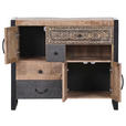 KOMMODE  in 95/80/43 cm  - Schwarz/Braun, Design, Holz/Holzwerkstoff (95/80/43cm) - Landscape