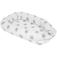 TEKSTILNA OGRADICA ZA KREVETAC   - siva/bela, Osnovno, tekstil (80/50/10cm) - My Baby Lou