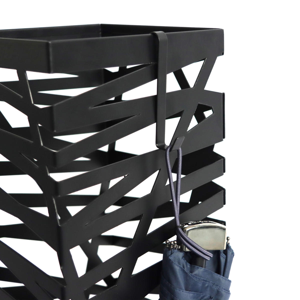 SCHIRMSTÄNDER Metall Schwarz  - Schwarz, MODERN, Metall (15/43/15cm) - MID.YOU