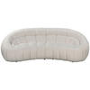 3-SITZER-SOFA Struktur Creme  - Creme/Schwarz, Design, Kunststoff/Textil (234/79/119cm) - Carryhome
