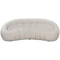 3-SITZER-SOFA Struktur Creme  - Creme/Schwarz, Design, Kunststoff/Textil (234/79/119cm) - Carryhome