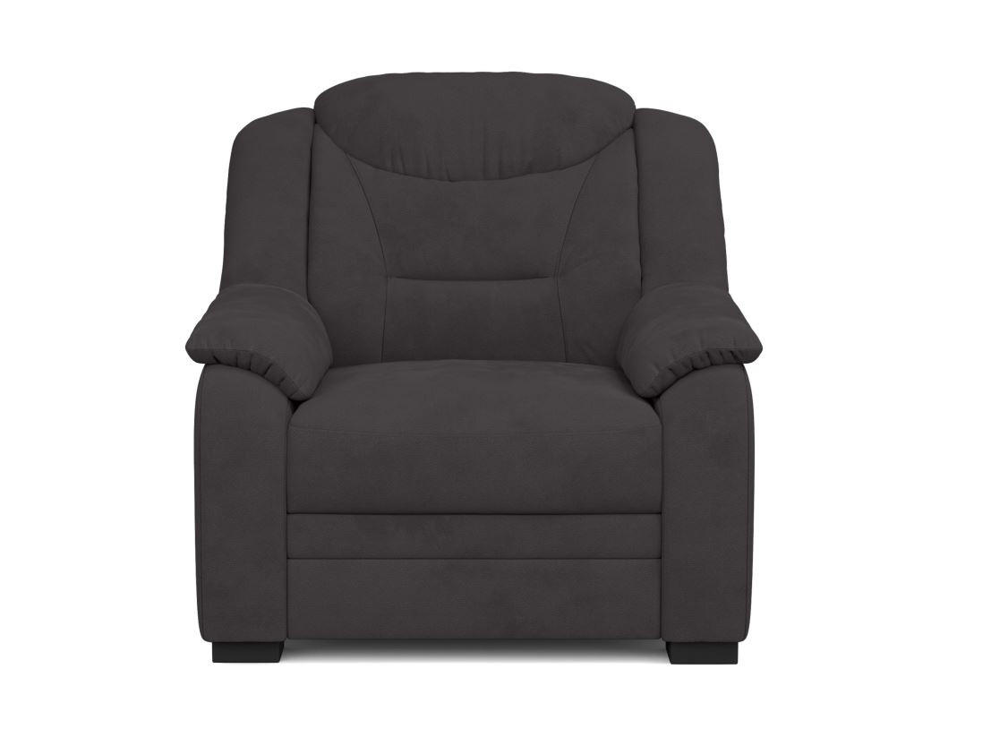 SESSEL Mikrofaser Anthrazit    - Anthrazit/Schwarz, Basics, Kunststoff/Textil (97/99/99cm) - MID.YOU