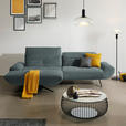 ECKSOFA  in Bouclé Graublau  170-195/280 cm  - Graublau/Schwarz, Design, Textil/Metall (170-195/280cm) - Dieter Knoll