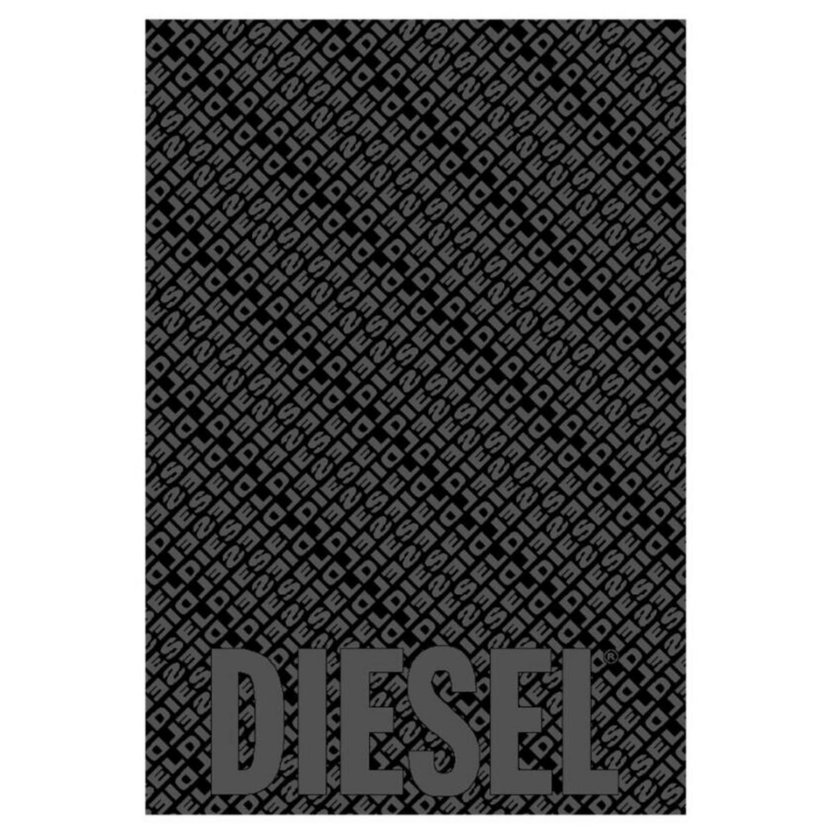 BADETUCH 3D LOGO Schwarz 100/150 cm  - Schwarz, Basics, Textil (100/150cm) - Diesel