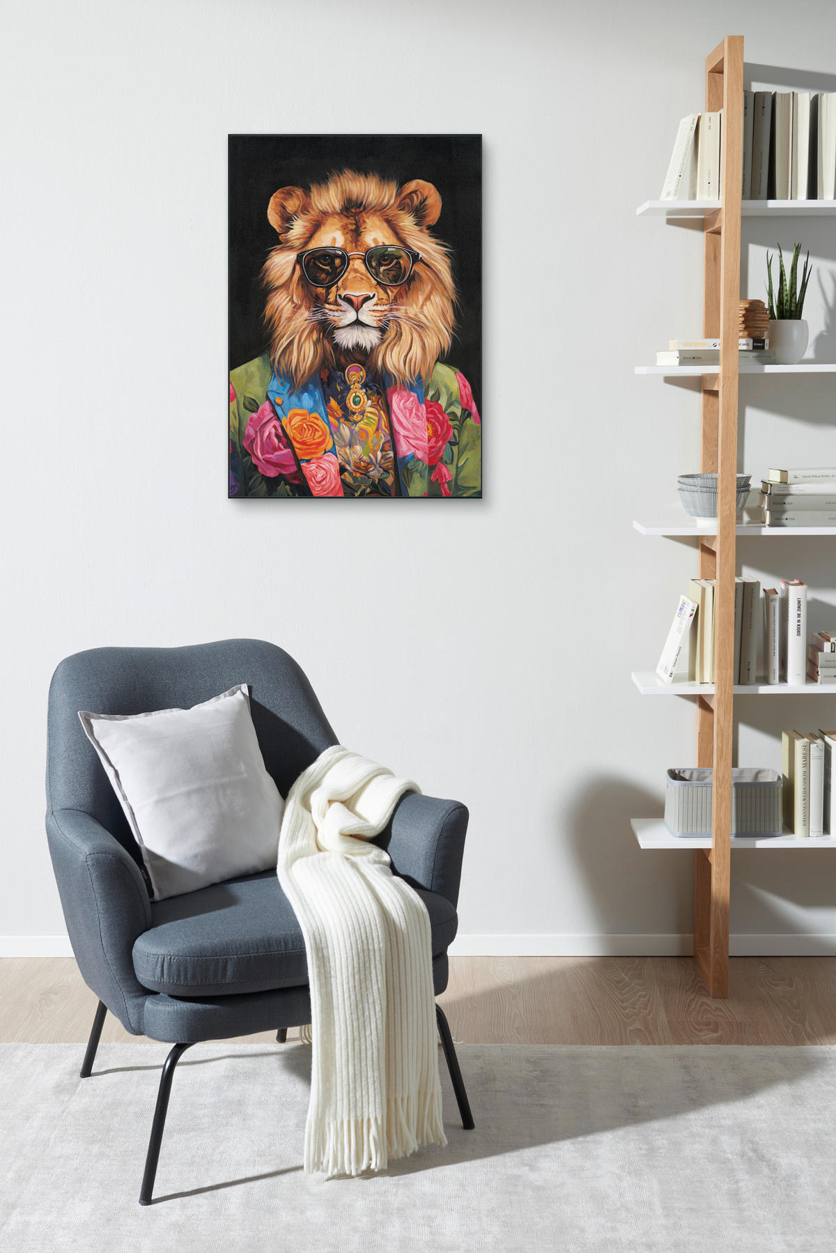 ART PRINT 70/100 cm  - multicolor, Basics, plastic/lemn (70/100cm) - Monee