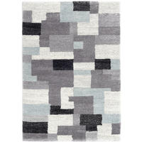 WEBTEPPICH 240/340 cm Astor Grid Grau, Blau  - Blau/Grau, Design, Textil (240/340cm) - Novel