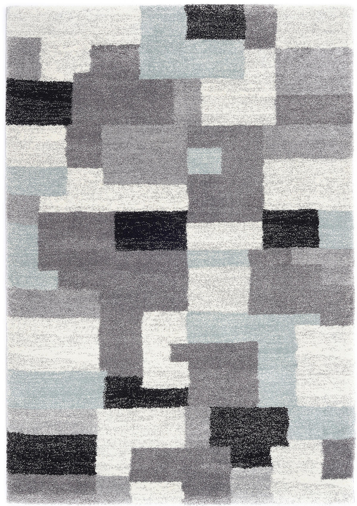 WEBTEPPICH 240/340 cm Astor Grid Grau, Blau  - Blau/Grau, Design, Textil (240/340cm) - Novel