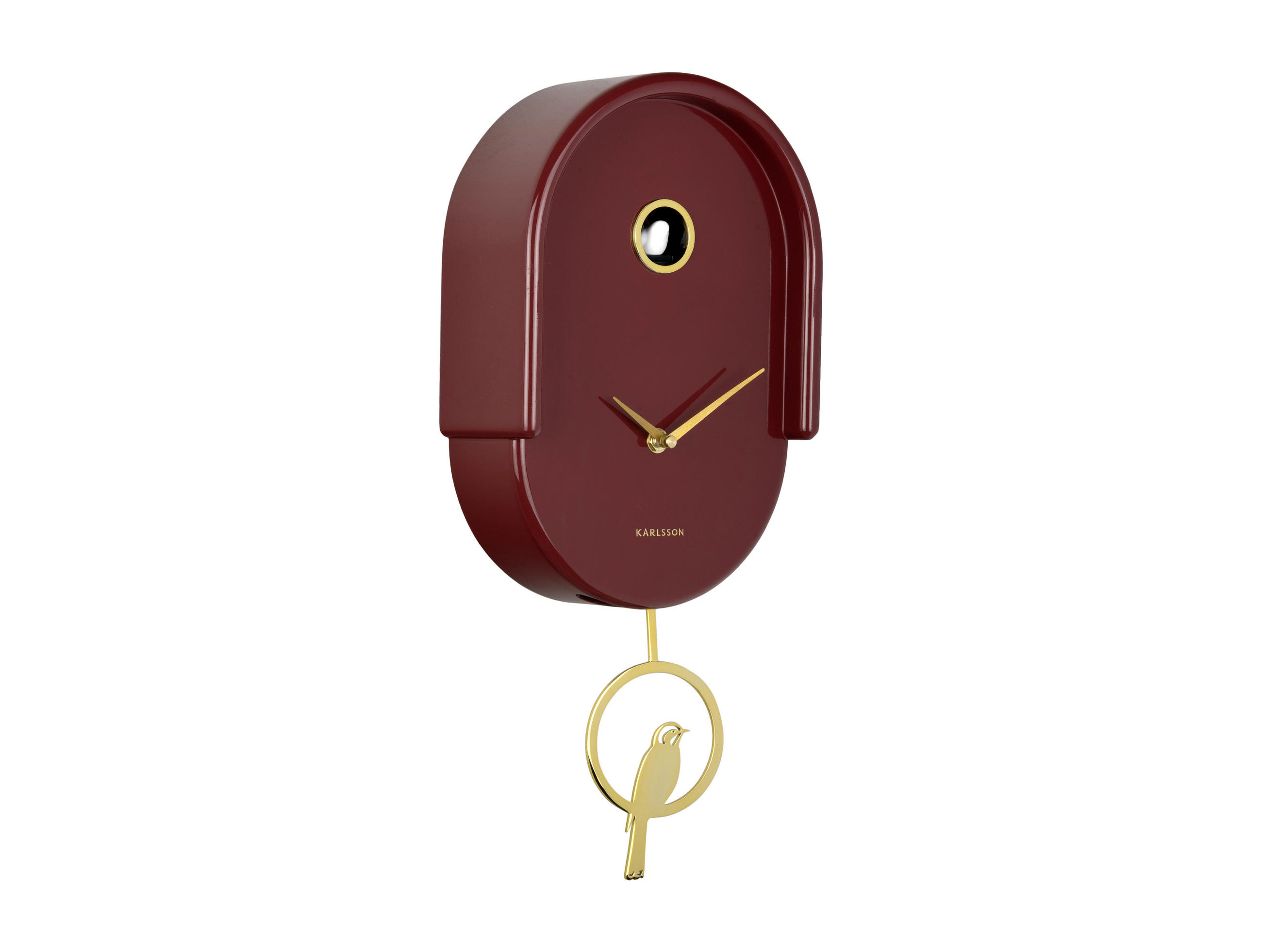 WANDUHR  Bordeaux  - Bordeaux, Basics, Kunststoff (42/20cm) - Karlsson