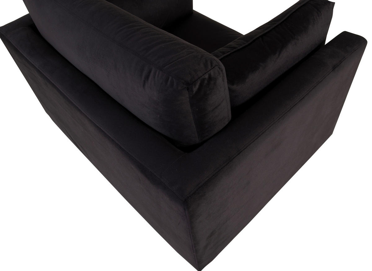 FÅTÖLJ i metall, textil svart, ljusbrun  - ljusbrun/svart, Design, metall/textil (110/84/86cm) - Livetastic