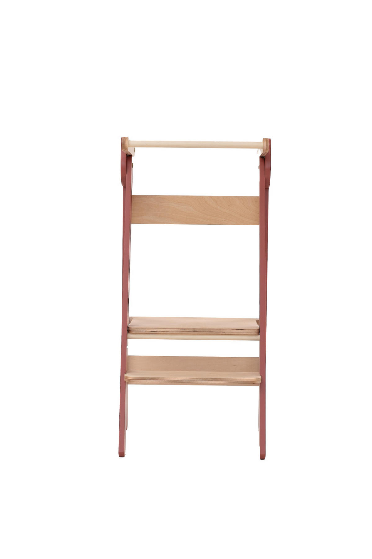 LERNTURM  - Rot/Naturfarben, Basics, Holz (38/90/40cm)