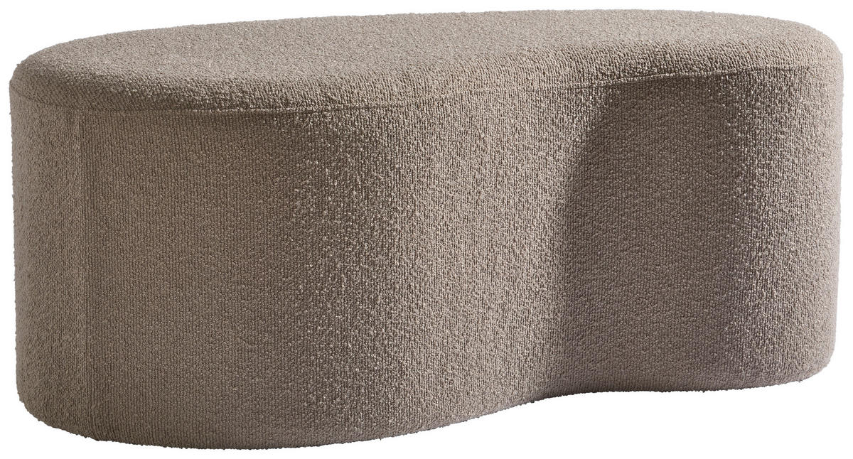 HOCKER in Textil, Holzwerkstoff Hellbraun  - Hellbraun, Design, Holzwerkstoff/Textil (93/37/49cm) - MID.YOU
