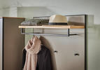 GARDEROBENPANEEL 45-60/187/28 cm  - Eiche Bianco/Anthrazit, Design (45-60/187/28cm) - Dieter Knoll
