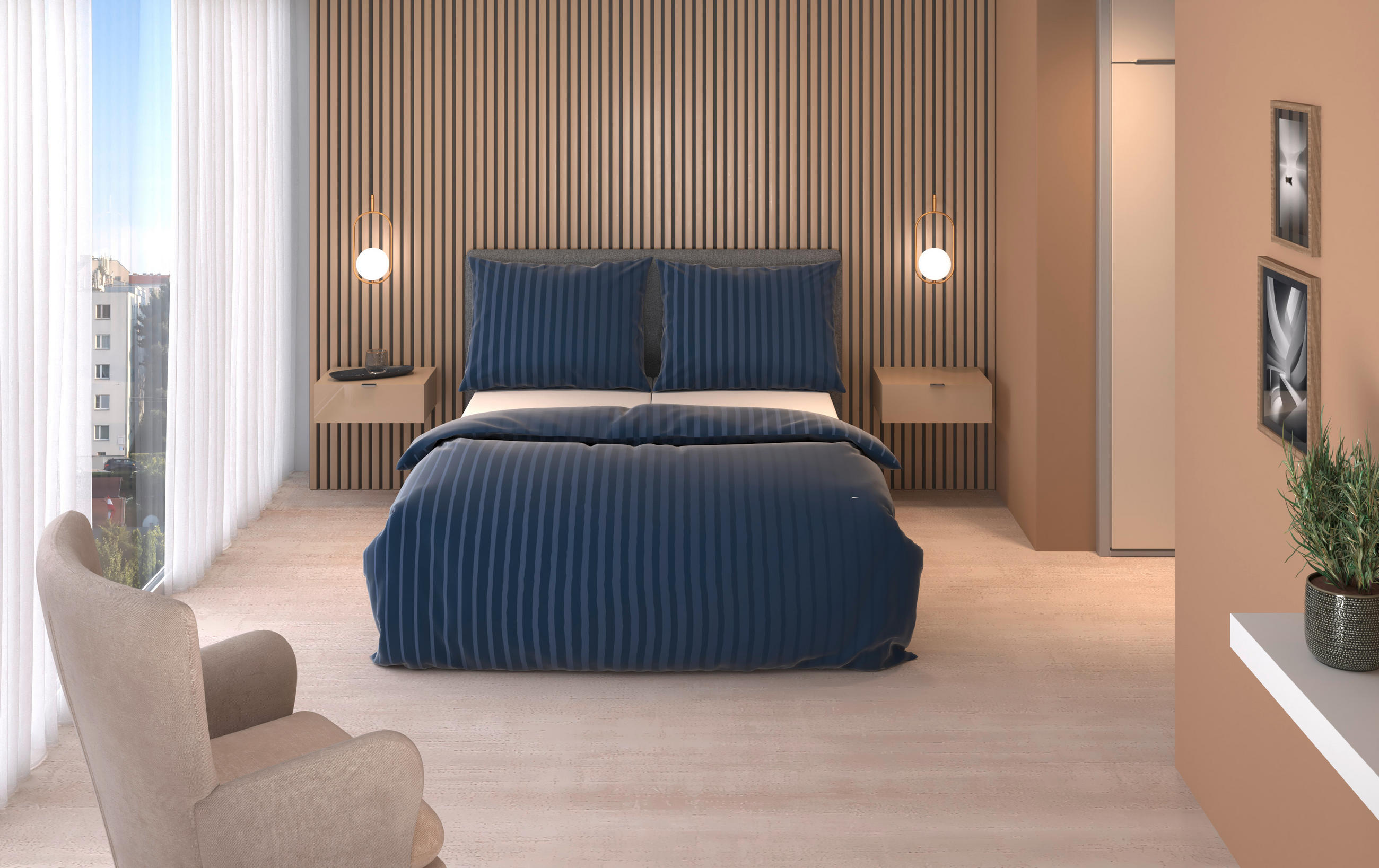 BETTWÄSCHE Satin 200/210 cm  - Dunkelblau, Textil (200/210cm) - Dieter Knoll