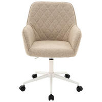 DREHSTUHL Webstoff Naturfarben, Weiß  - Naturfarben/Weiß, Design, Kunststoff/Textil (59,5/101/64cm) - Xora