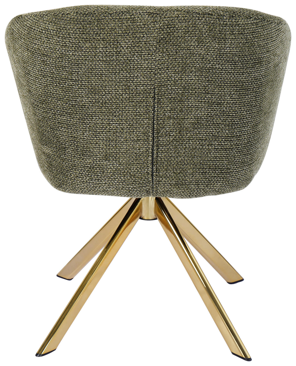 ARMLEHNSTUHL  Sitzfläche 360° drehbar Mikrofaser  Grün, Goldfarben  - Goldfarben/Grün, Design, Textil/Metall (65.5/82/61.5cm) - Hom`in