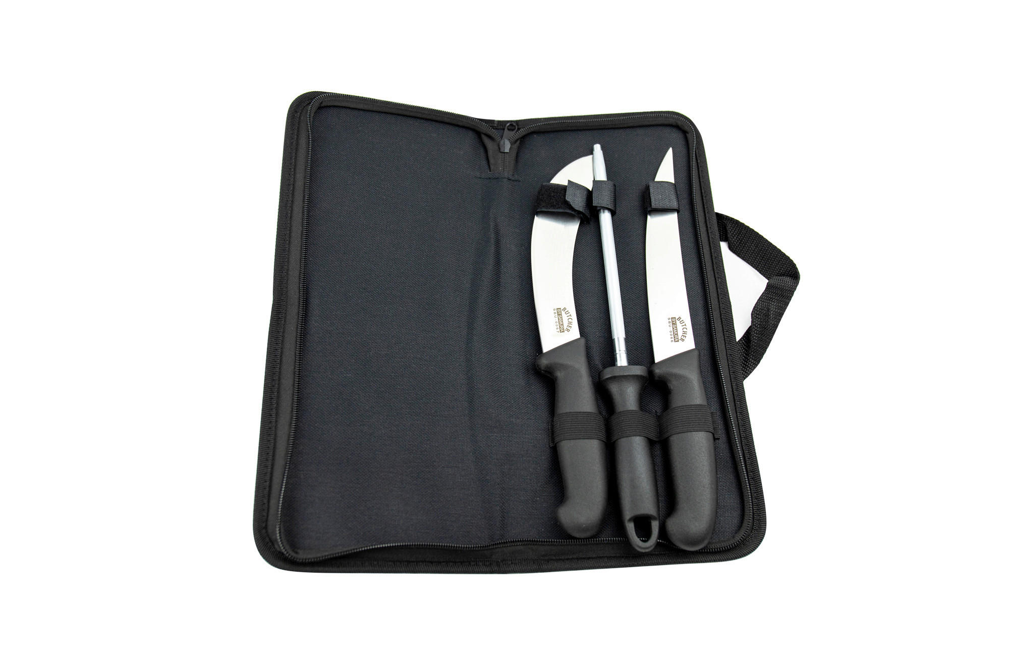 SET NOŽEVA      3 dela  - crna, Osnovno, metal/plastika - Samura