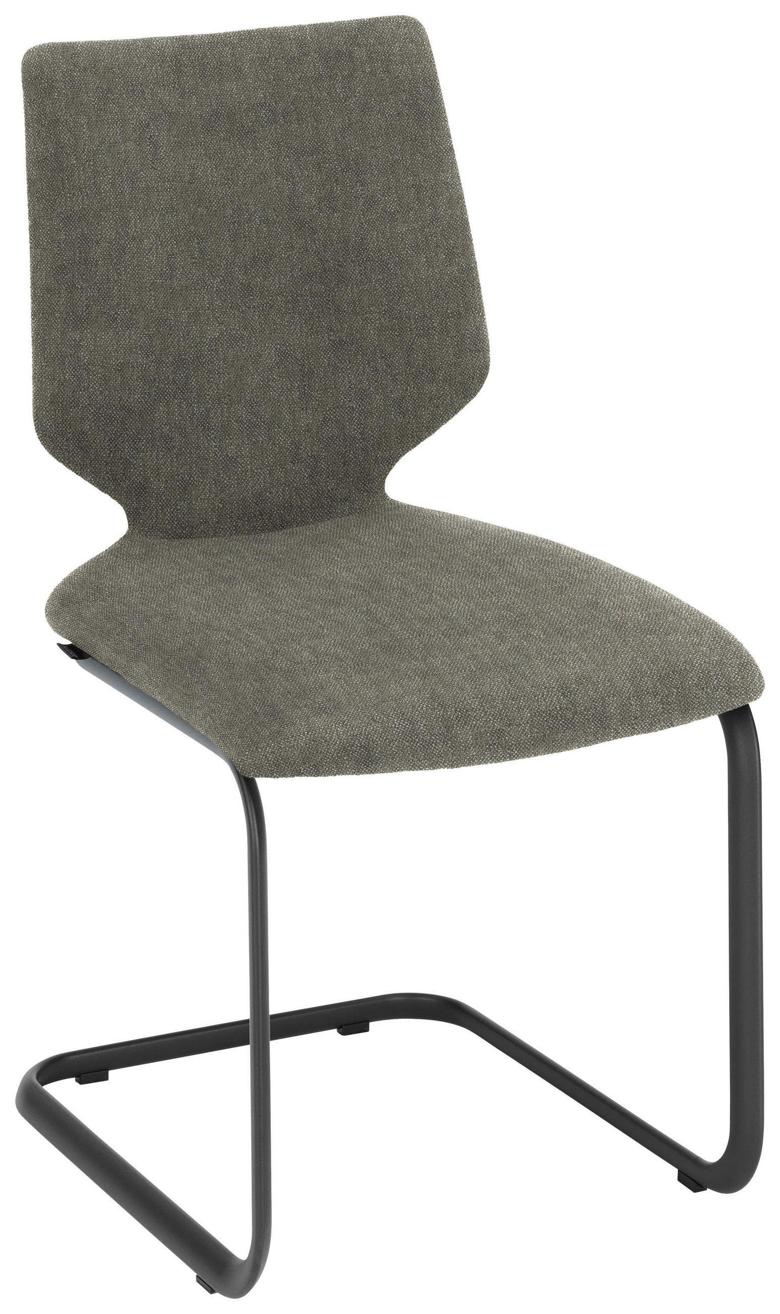 SCHWINGSTUHL  in Stahl Struktur  - Anthrazit/Hellgrau, Design, Textil/Metall (50/91/61cm) - Venjakob