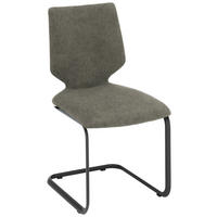 SCHWINGSTUHL Stahl Struktur  - Anthrazit/Hellgrau, Design, Textil/Metall (50/91/61cm) - Venjakob