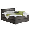BOXSPRINGBETT 160/200 cm  in Anthrazit  - Anthrazit/Schwarz, Design, Textil (160/200cm) - home24