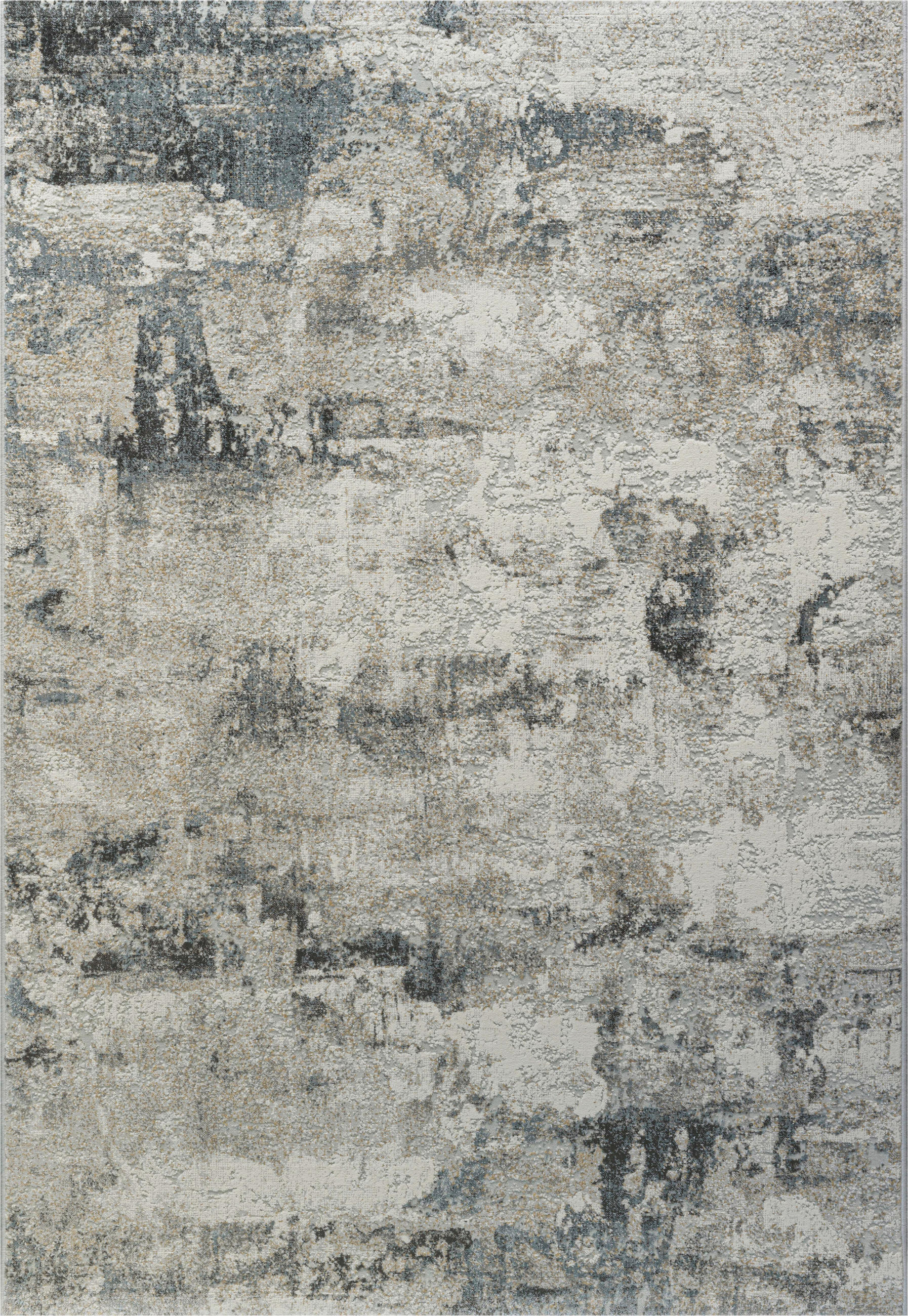 WEBTEPPICH 120/170 cm Canyon Hellgrau, Dunkelblau  - Hellgrau/Dunkelblau, KONVENTIONELL, Kunststoff/Textil (120/170cm) - Novel