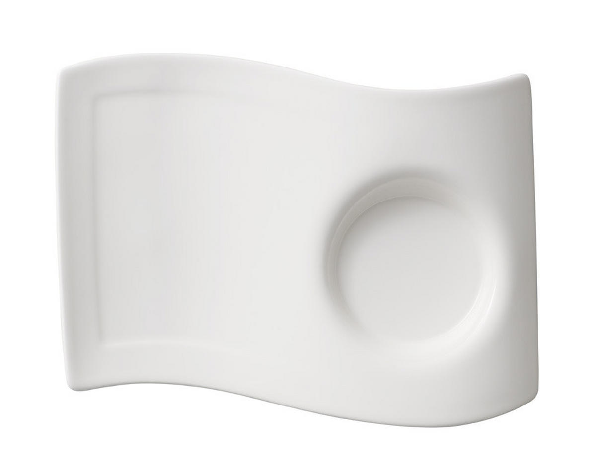 SERVÍROVACIA TÁCKA New Wave Caffe   14/20 cm  - biela, Design, keramika (14/20cm) - Villeroy & Boch