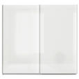 SCHWEBETÜRENSCHRANK  in Weiß  - Alufarben/Weiß, KONVENTIONELL, Holzwerkstoff/Metall (225/229/62cm) - Xora