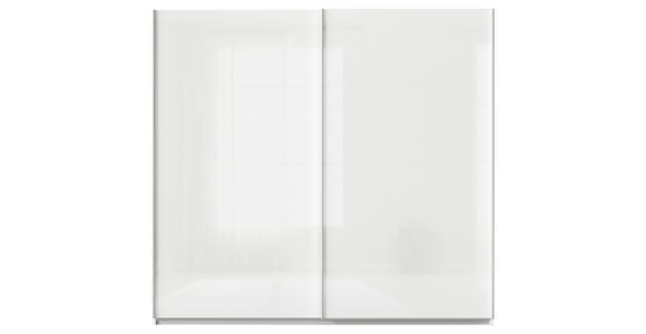 SCHWEBETÜRENSCHRANK  in Weiß  - Alufarben/Weiß, KONVENTIONELL, Holzwerkstoff/Metall (225/229/62cm) - Xora