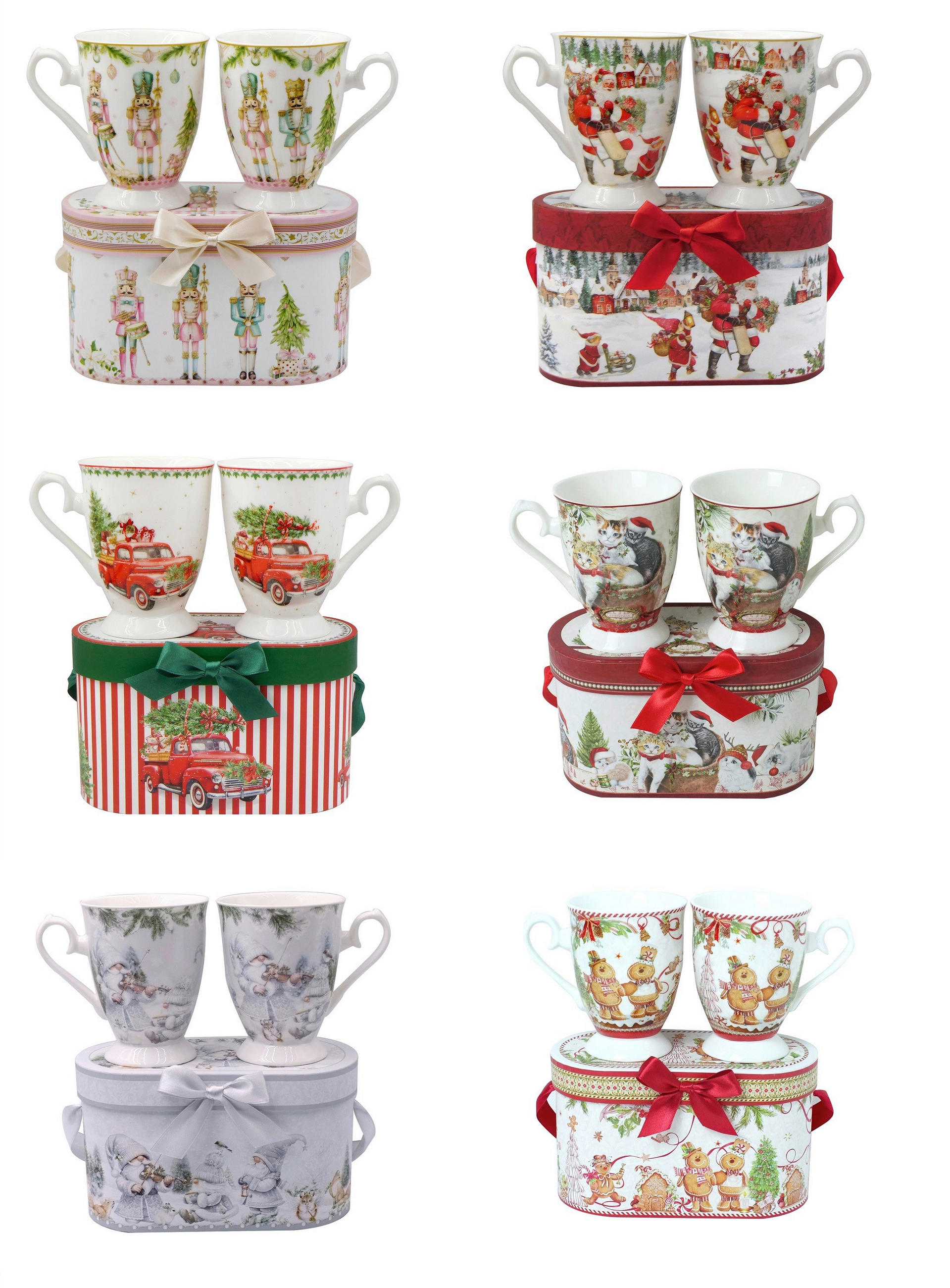 HRNEK NA KÁVU porcelán (new bone china) - vícebarevná, Lifestyle, karton/papír (320ml) - X-Mas