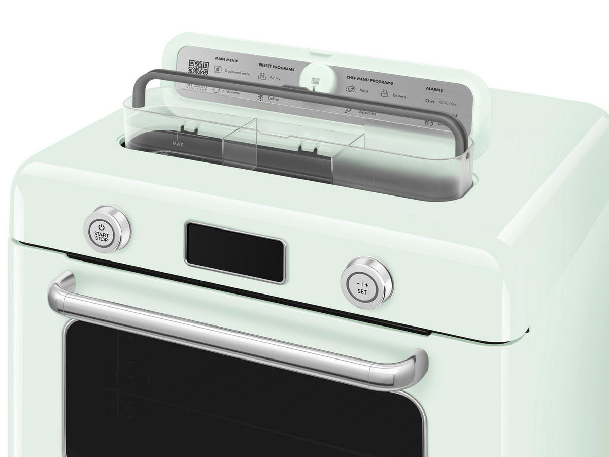 MINIBACKOFEN 50´s Style  - Pastellgrün, Basics, Metall (50/40/51cm) - SMEG