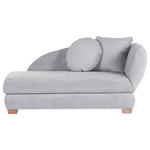 RÉCAMIERE Recamiere, Sarah in Mikrofaser Hellblau  - Eichefarben/Hellblau, LIFESTYLE, Holz/Textil (176/85/88cm) - Xora