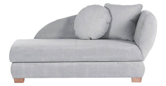 RÉCAMIERE Recamiere, Sarah in Mikrofaser Hellblau  - Eichefarben/Hellblau, LIFESTYLE, Holz/Textil (176/85/88cm) - Xora