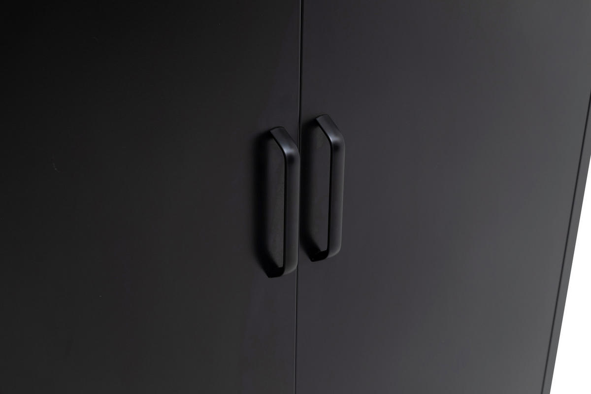 HIGHBOARD  in 80/185/40 cm  - Schwarz, Design, Metall (80/185/40cm) - MID.YOU