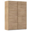 SCHWEBETÜRENSCHRANK 162/223/68 cm 2-türig Sonoma Eiche  - Sonoma Eiche, Design, Holzwerkstoff/Kunststoff (162/223/68cm) - Novel