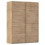 SCHWEBETÜRENSCHRANK  in Sonoma Eiche  - Sonoma Eiche, Design, Holzwerkstoff/Kunststoff (162/223/68cm) - Novel