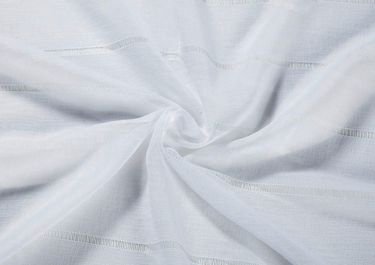KURZGARDINE   140/75 cm   - Weiß, KONVENTIONELL, Textil (140/75cm)