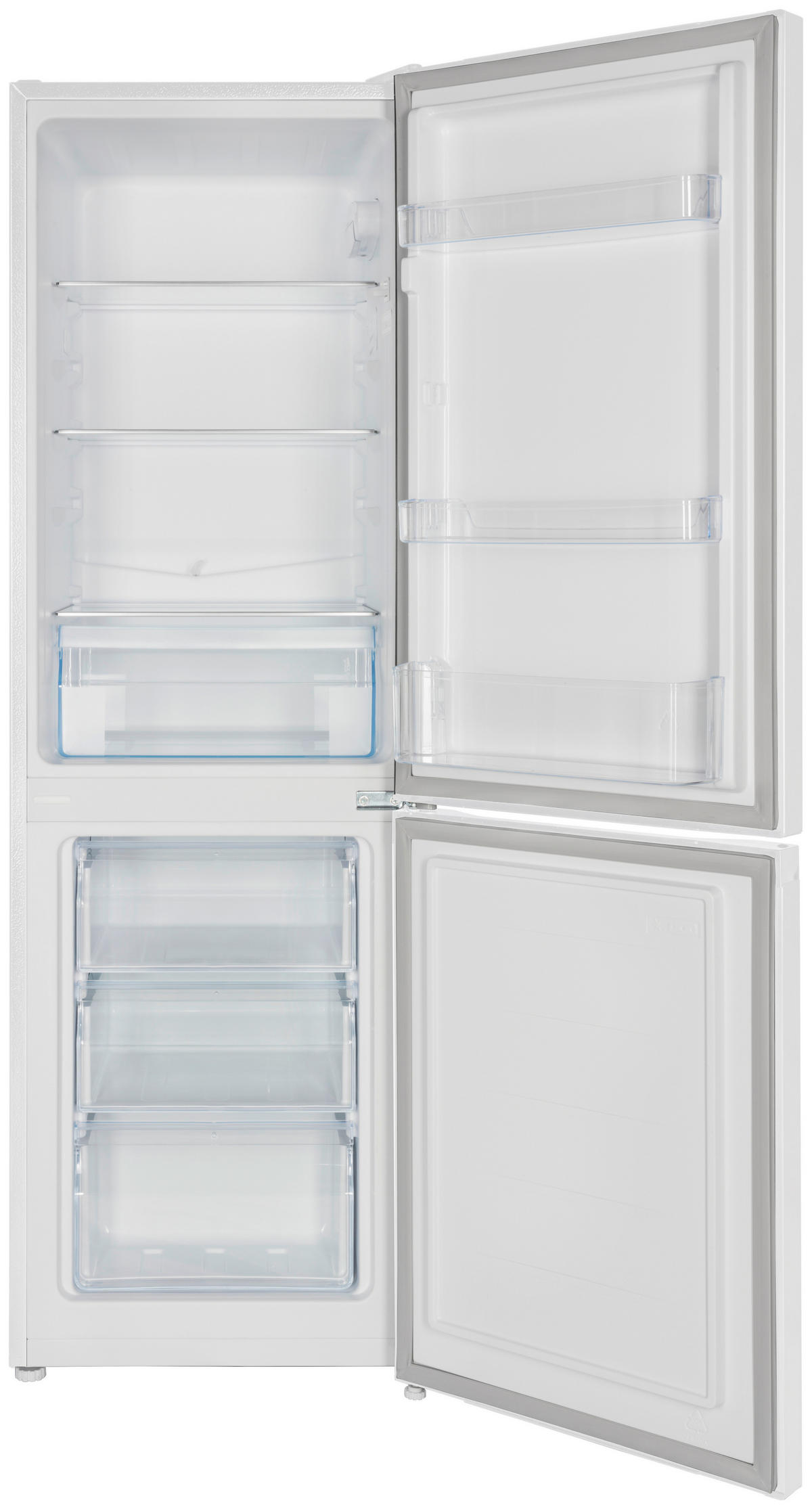 KÜHL-GEFRIER-KOMBINATION KG144W-37  - Weiß, Trend, Glas/Kunststoff (47,4/144/49,5cm) - Respekta