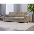 SCHLAFSOFA in Flachgewebe Beige  - Beige/Schwarz, KONVENTIONELL, Kunststoff/Textil (236/78/114cm) - Carryhome