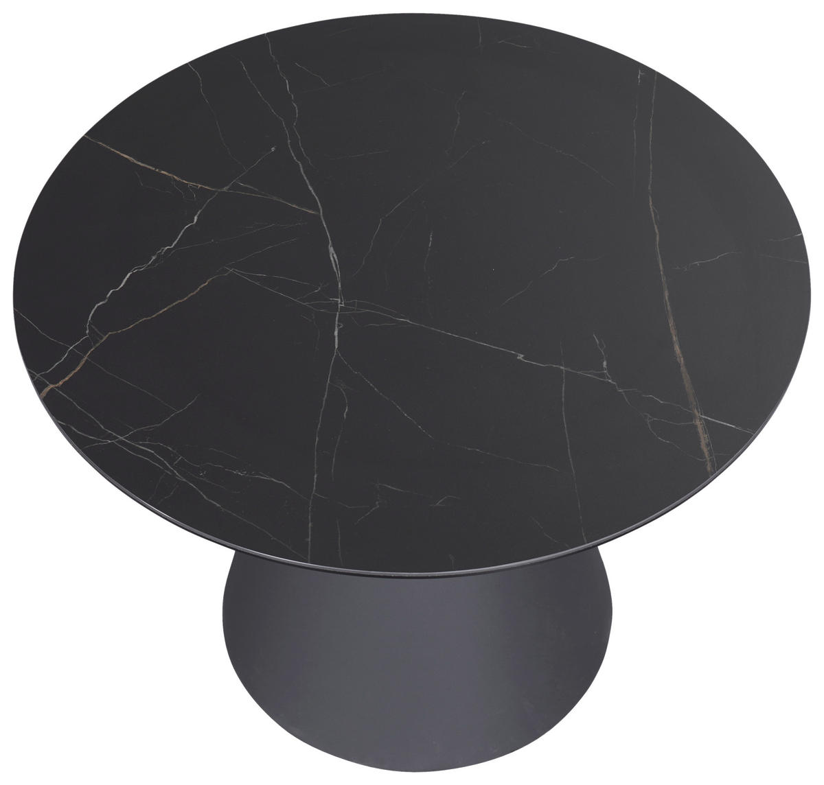 BEISTELLTISCH 60/60/44 cm Anthrazit, Schwarz rund  - Anthrazit/Schwarz, Design, Glas/Keramik (60/60/44cm) - Dieter Knoll