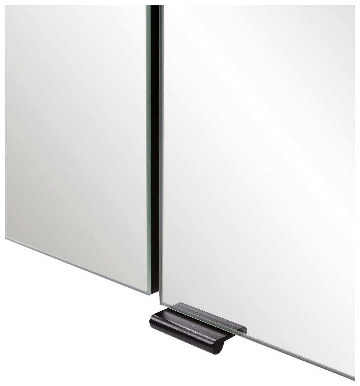 SPIEGELSCHRANK 60/67,5/20 cm  - Eiche Wotan/Schwarz, MODERN, Glas/Holzwerkstoff (60/67,5/20cm) - Held