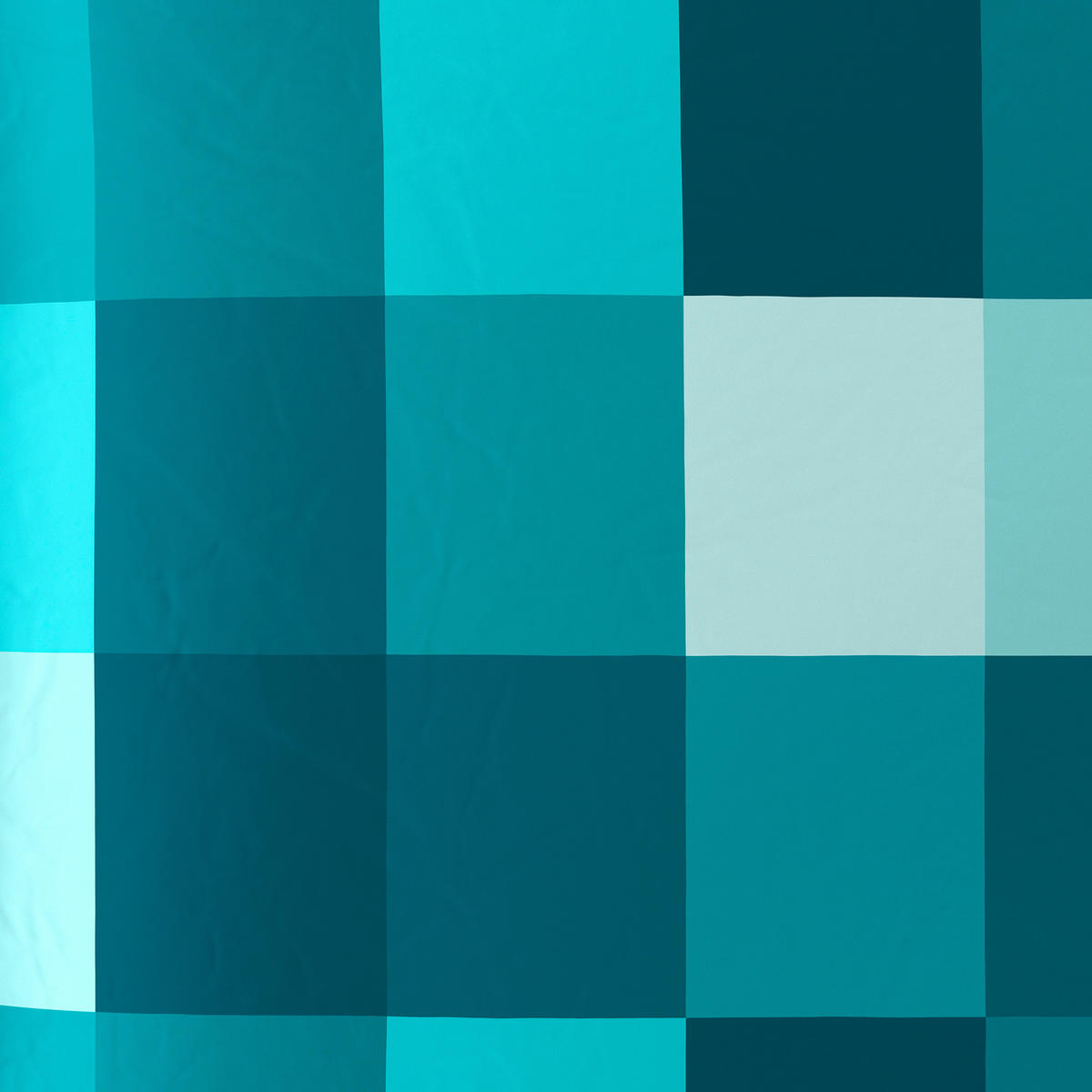 BETTWÄSCHE Beaufiat check Satin 200/200 cm  - Petrol, Textil (200/200cm) - Novel