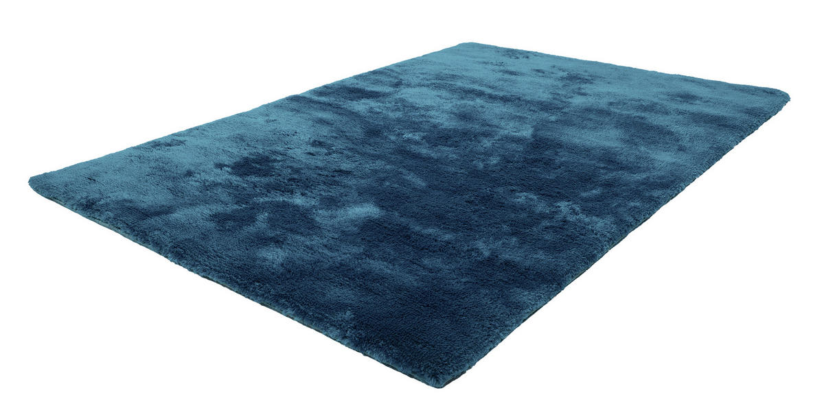 HOCHFLORTEPPICH 80/150 cm My Curacao  - Petrol, Konventionell, Textil (80/150cm)