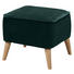 HOCKER in Textil, Holzwerkstoff Grün - Kieferfarben/Grün, Trend, Holz/Holzwerkstoff (47/36/47cm) - Carryhome HOCKER in Textil, Holzwerkstoff Grün - Kieferfarben/Grün, Trend, Holz/Holzwerkstoff (47/36/47cm) - Carryhome