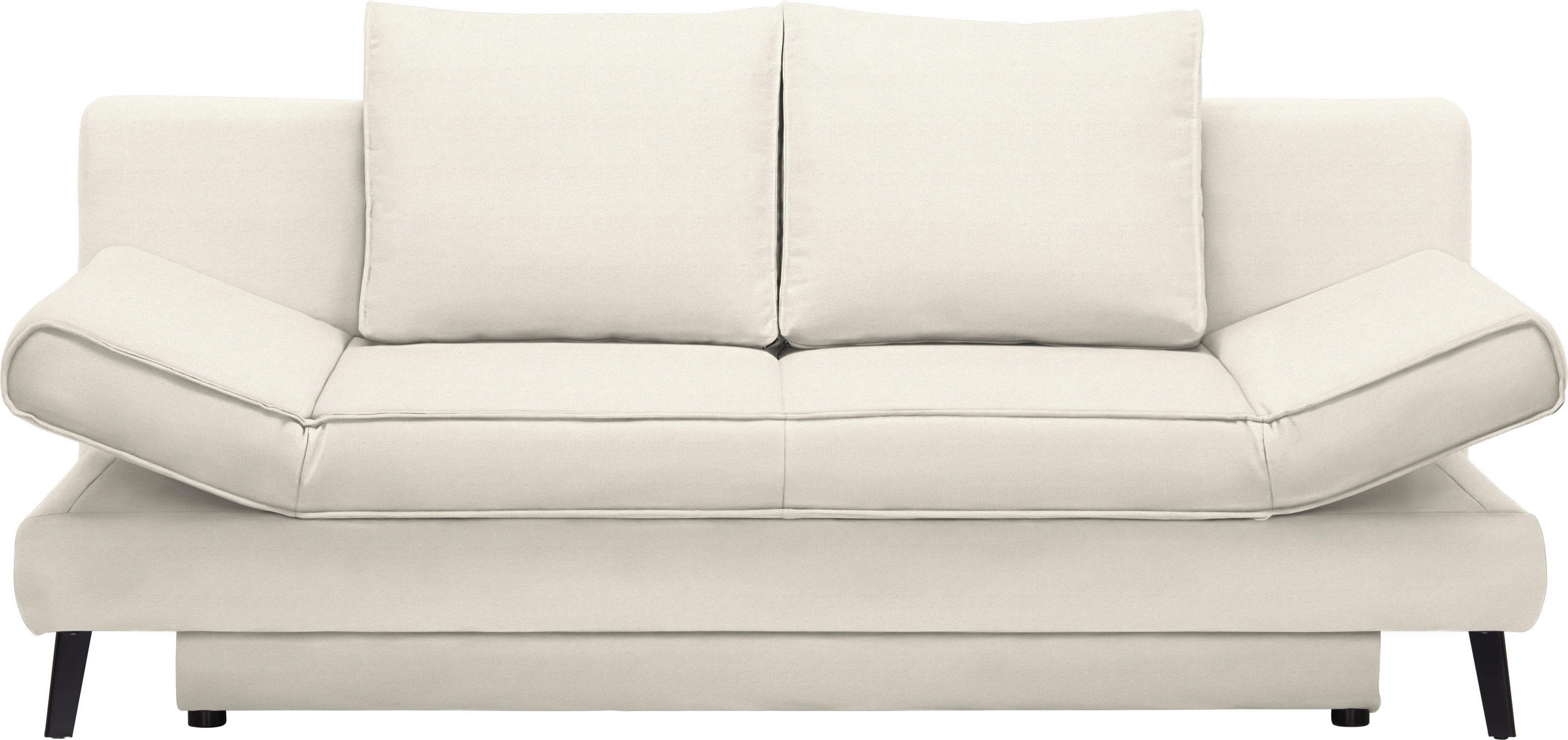 SCHLAFSOFA in Naturfarben  - Schwarz/Naturfarben, Design, Textil/Metall (200/85/90cm) - Xora