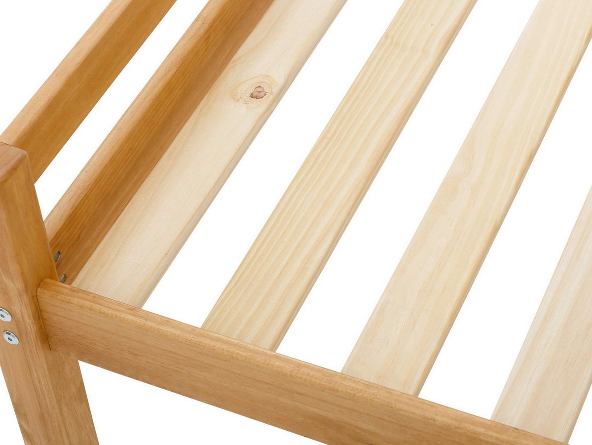 BETT 90/200 cm  in Naturfarben, Kieferfarben  - Naturfarben/Kieferfarben, Design, Holz (90/200cm) - MID.YOU