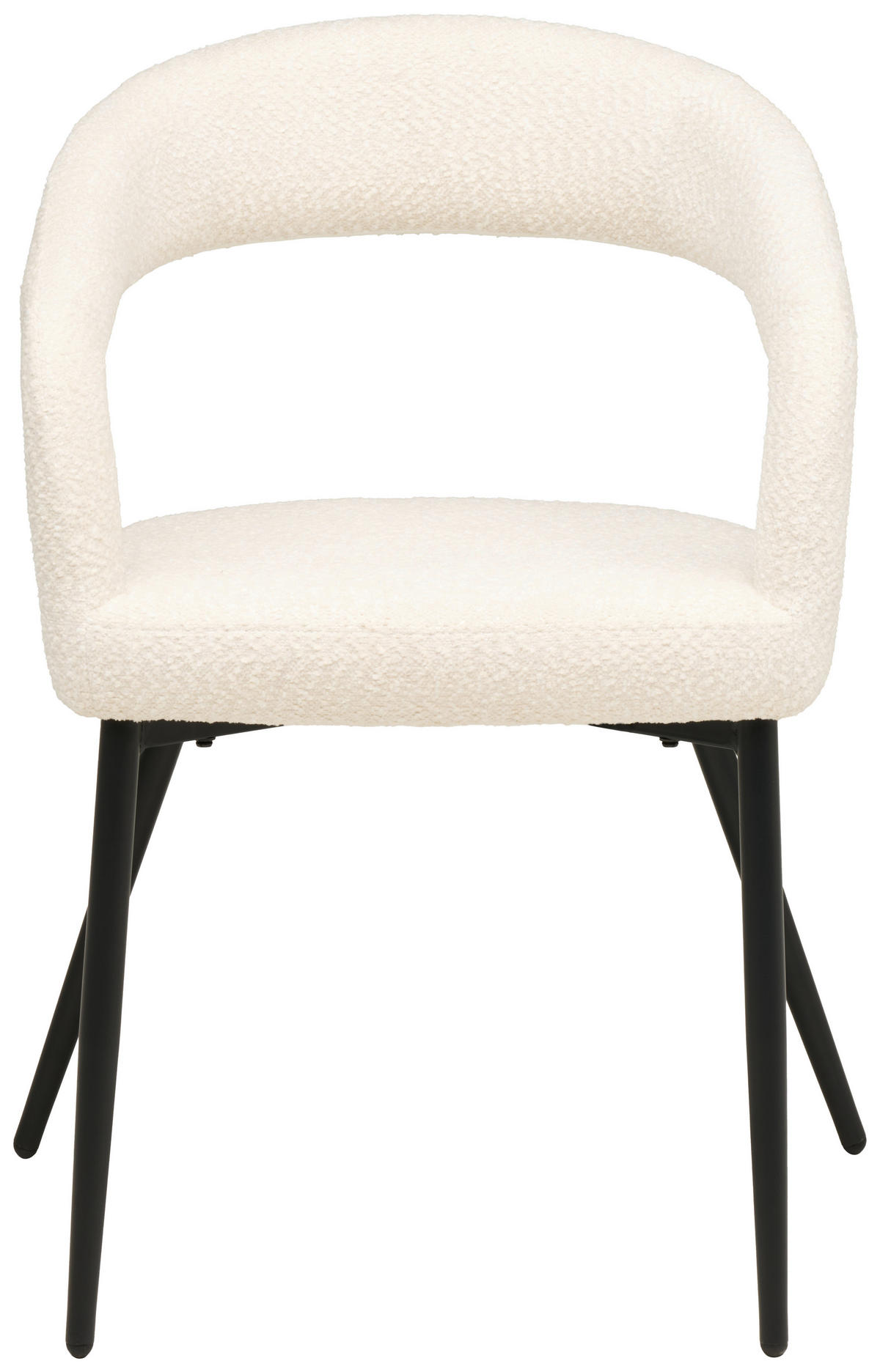 ARMLEHNSTUHL   Chenille  - Schwarz/Weiß, MODERN, Textil/Metall (59/79,5/60cm) - MID.YOU