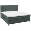 BOXSPRINGBETT 180/200 cm  in Grün  - Chromfarben/Grün, Konventionell, Kunststoff/Textil (180/200cm) - Voleo